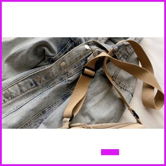 Canvas Crossbody Bag Casual Travel Messenger Hobo Satchel Chic Minimal - Picture 8 of 8